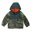 Carter's | Gray & Green Camo Color Block Midweight Jacket - Infant & Toddler