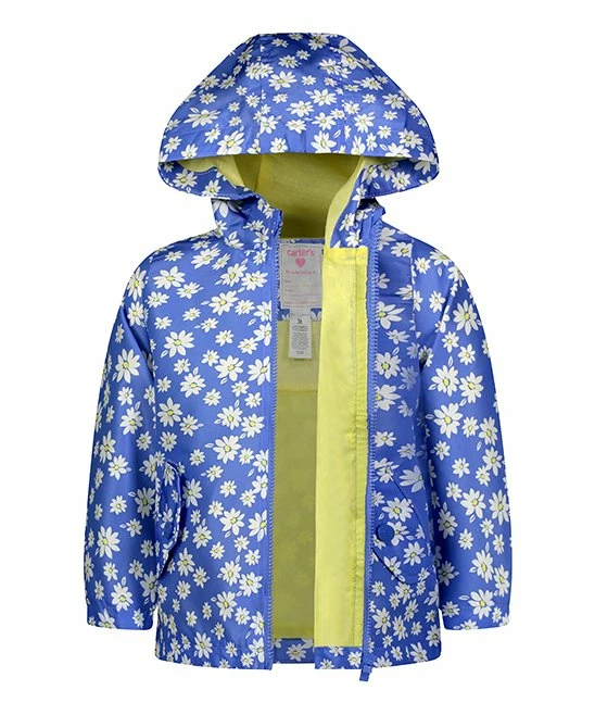 Carter's | Blue & White Daisies Raincoat - Toddler & Girls - Image 2