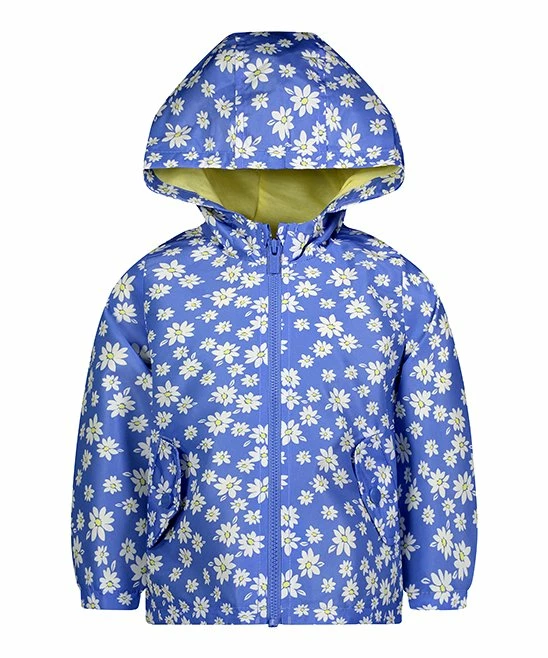Carter's | Blue & White Daisies Raincoat - Toddler & Girls