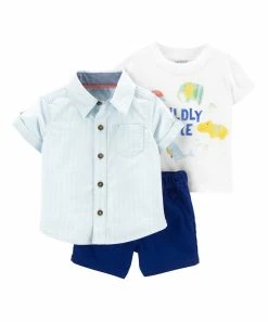 Carter's | Light Blue Button-Up Set - Infant
