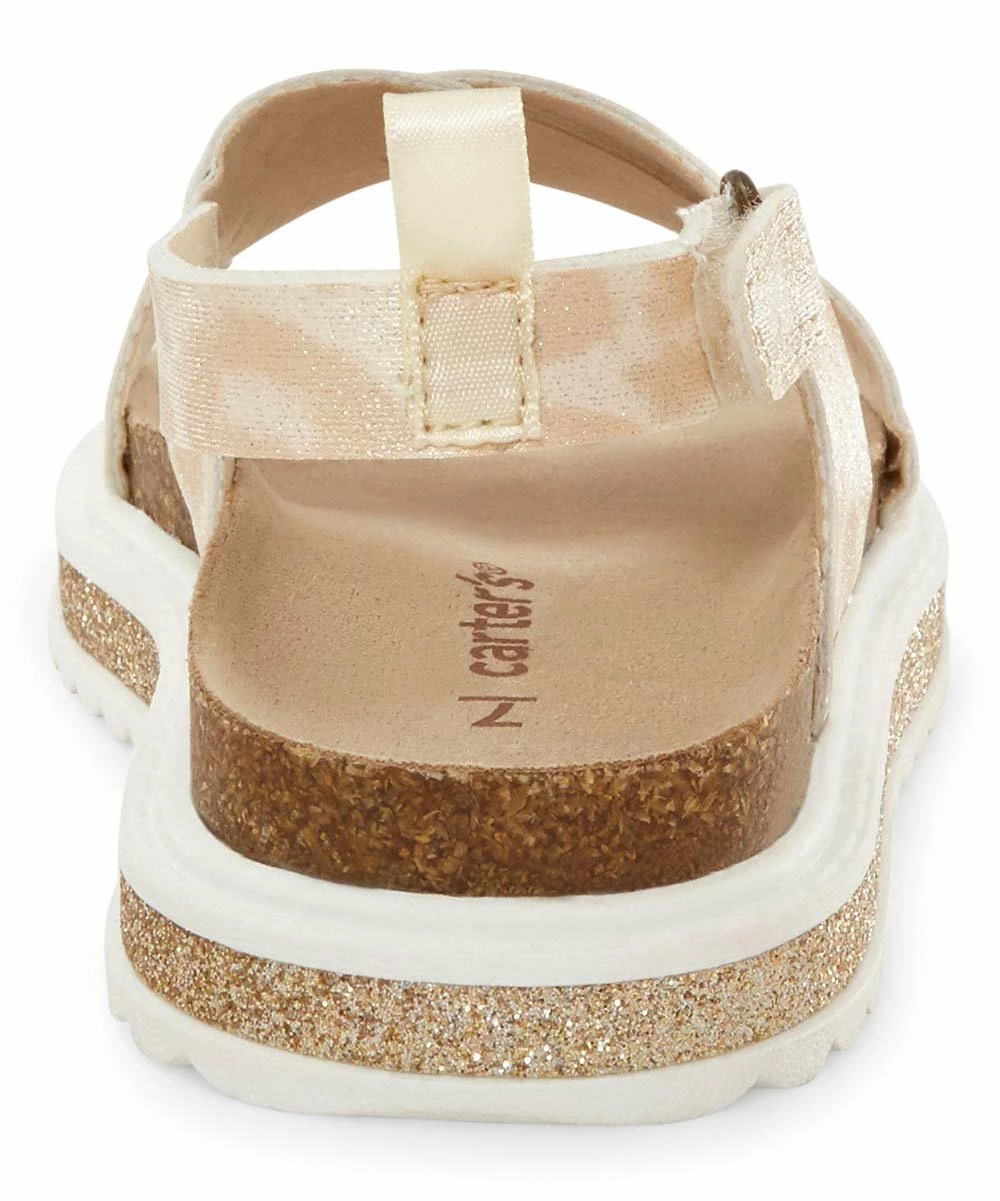 Carter's | Beige & Cream Cheetah Cindy Sandal - Girls - Image 3