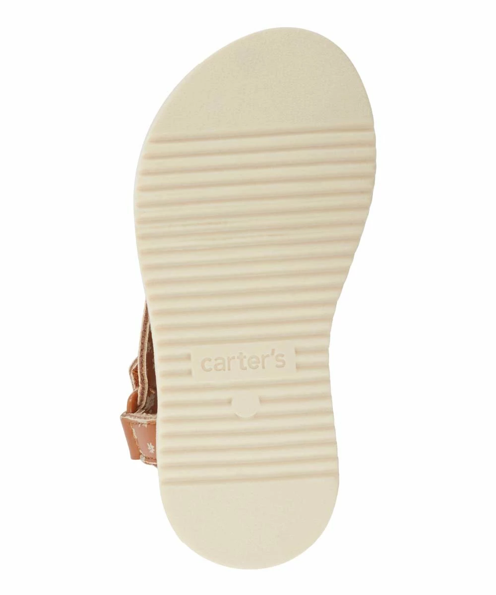 Carter's | Brown Floral Valencia Sandal - Girls - Image 3