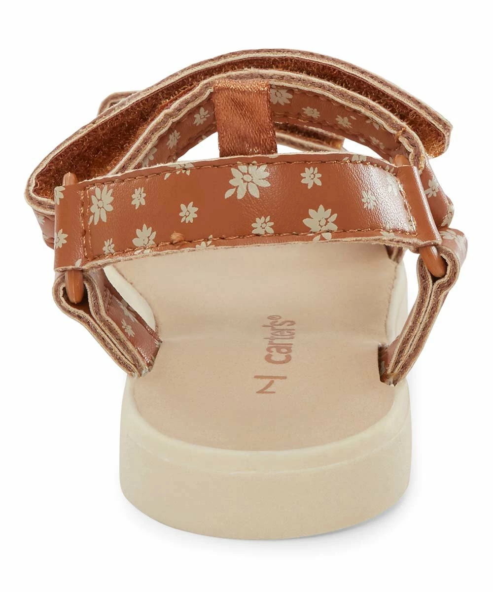 Carter's | Brown Floral Valencia Sandal - Girls - Image 4