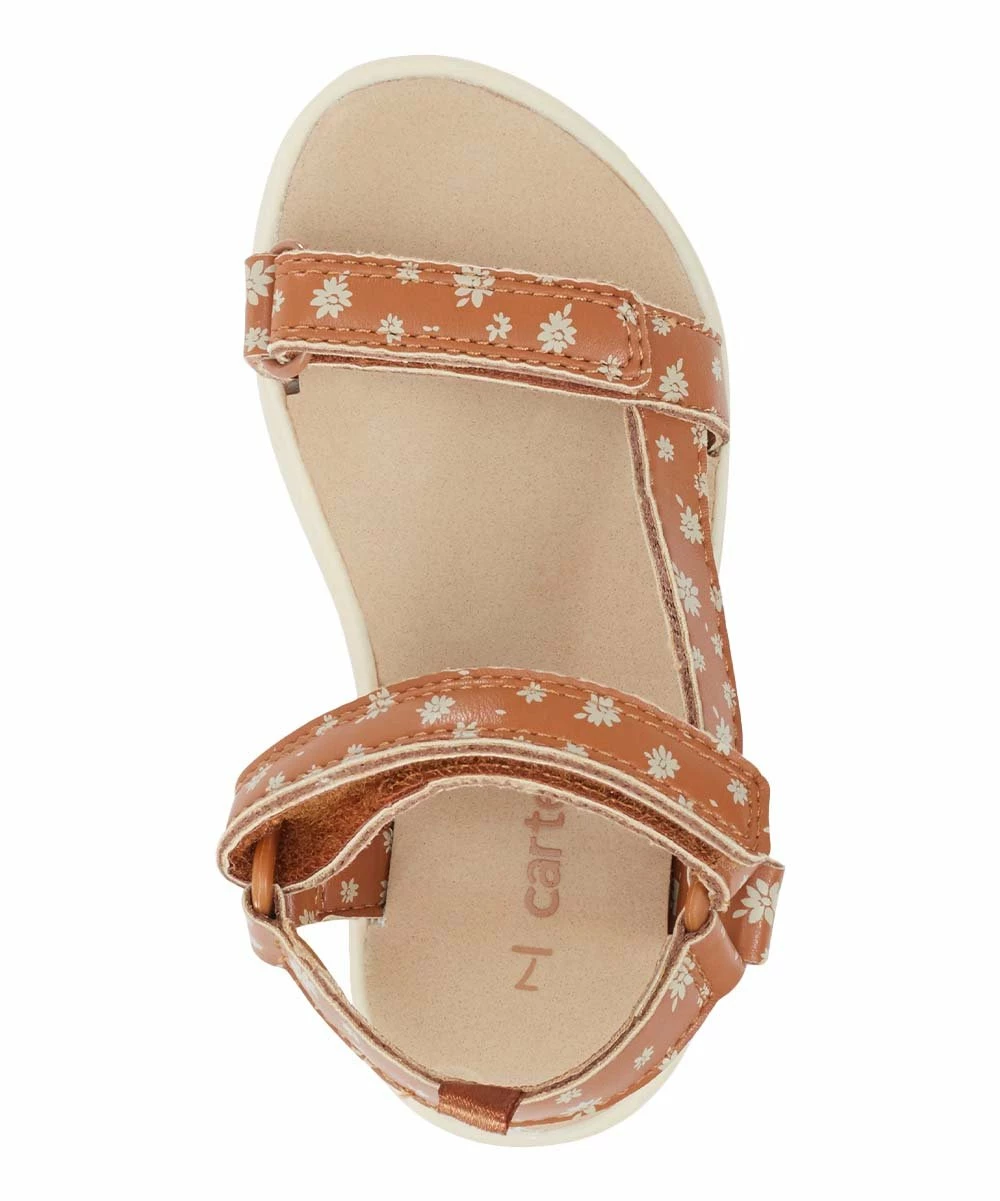 Carter's | Brown Floral Valencia Sandal - Girls - Image 5
