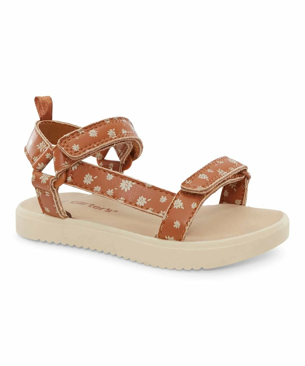 Carter's | Brown Floral Valencia Sandal - Girls