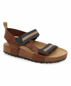 Carter's | Brown & Navy Stripe Bones Sandal - Boys