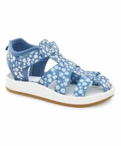 Carter's | Blue & White Floral Frisby Sandal - Girls