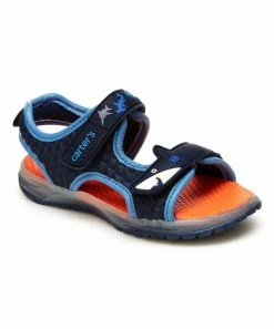 Carter's | Navy & Blue Todd Shark Sandal - Boys