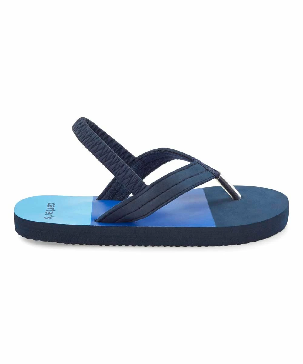 Carter's | Navy Color Block Benjamin Flip-Flop - Boys - Image 3