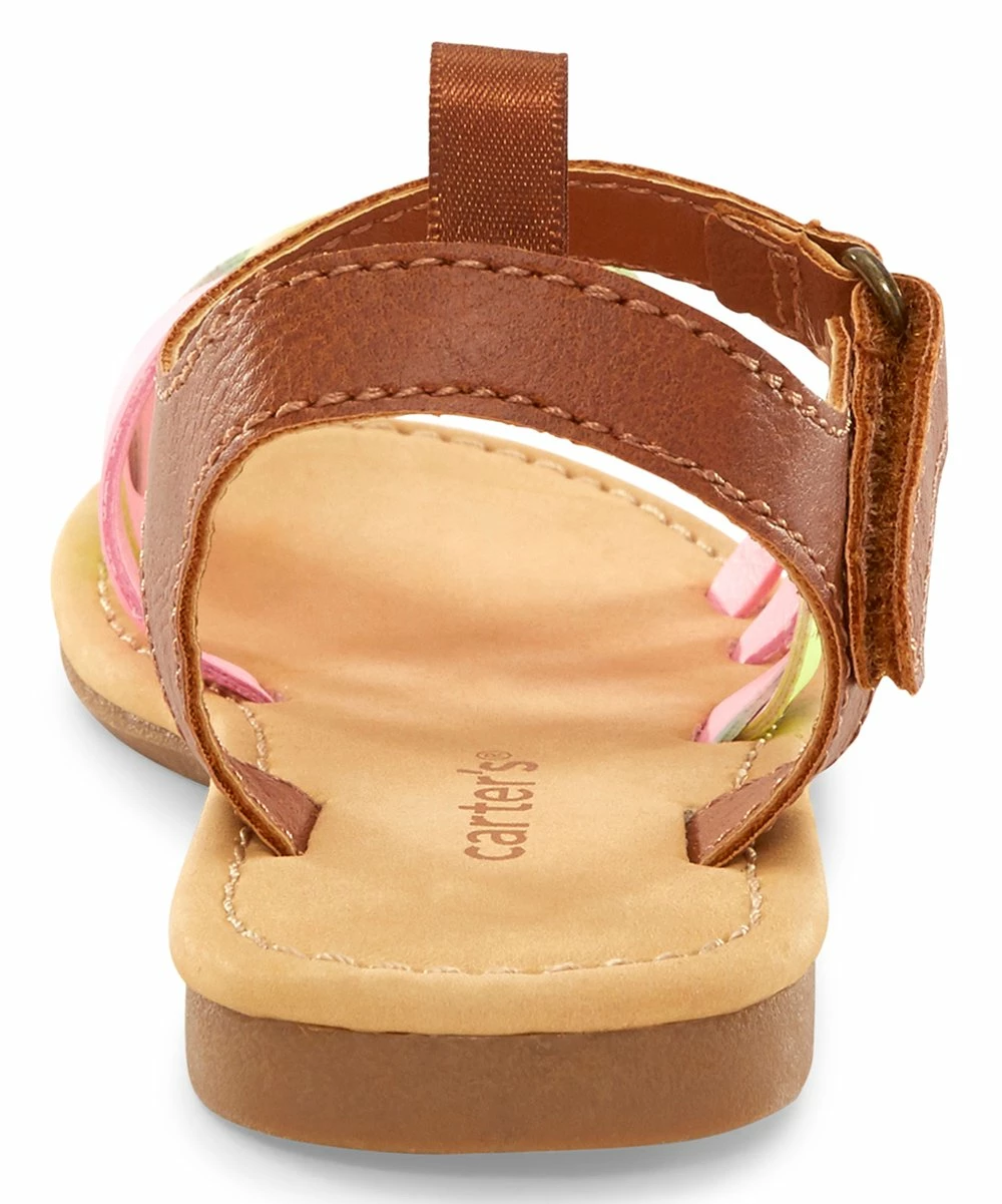 Carter's | Brown & Pastel Denali Sandal - Girls - Image 3