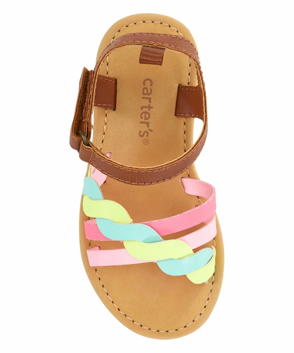 Carter's | Brown & Pastel Denali Sandal - Girls - Image 4