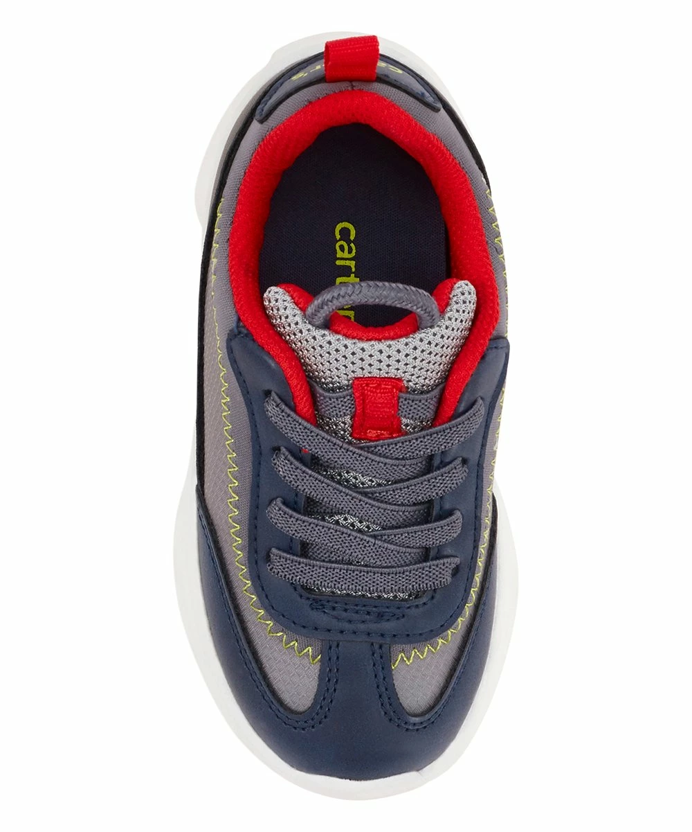 Carter's | Navy & Red Maya Slip-On Sneaker - Boys - Image 4