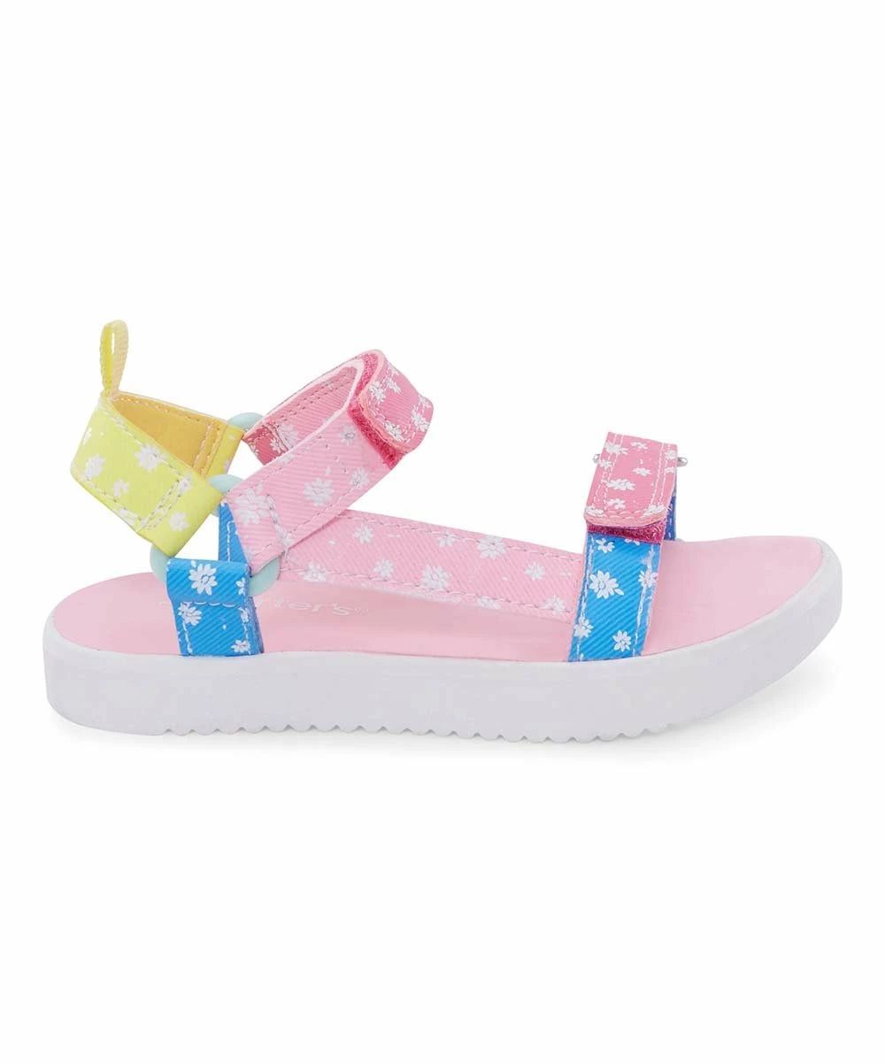 Carter's | Pink & Yellow Floral Valencia Sandal - Girls - Image 2