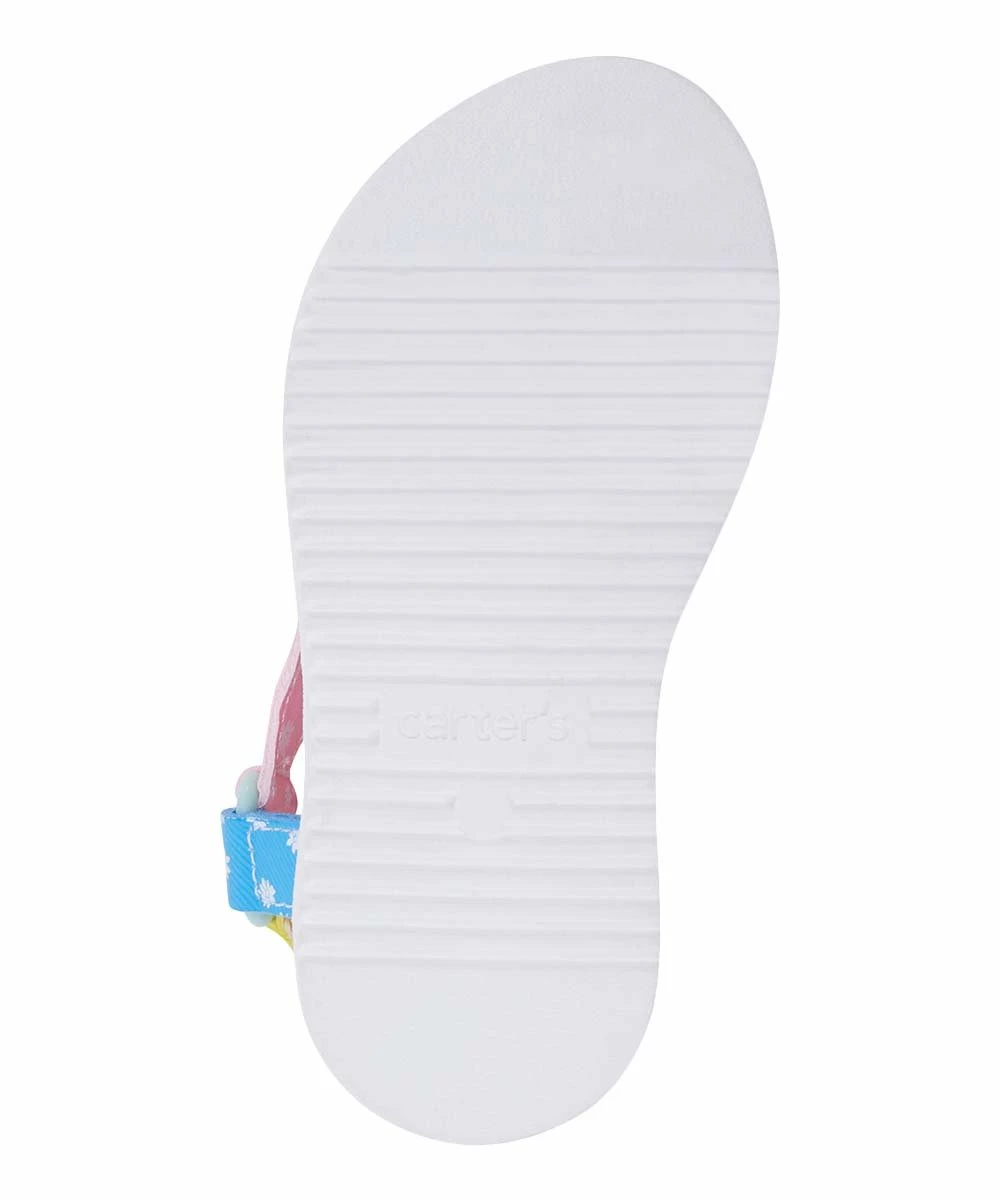 Carter's | Pink & Yellow Floral Valencia Sandal - Girls - Image 5