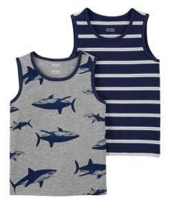 Carter's | Gray Shark Tank Set - Infant & Toddler