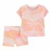 Carter's | Pink Tie-Dye Pocket Crewneck Top & Shorts - Infant