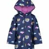 Carter's | Black & Pink Rainbow Raincoat - Toddler & Girls