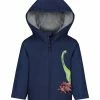Carter's | Navy & Green Dino Hooded Coat - Toddler