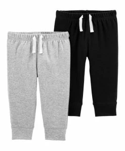 Carter's | Black & Light Gray Sweatpants Set - Infant