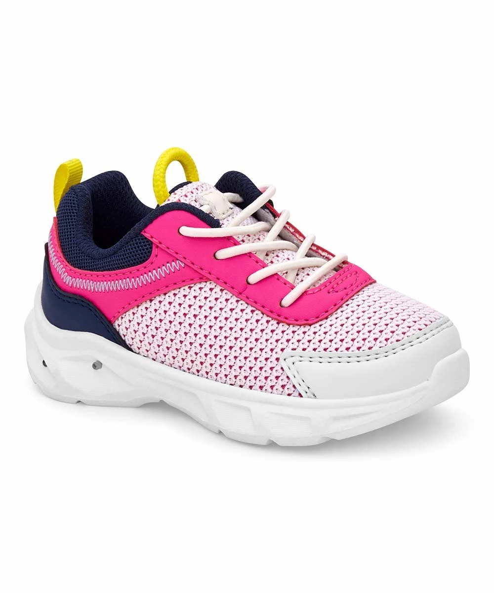 Carter's | Pink & Navy Multi Oaker Light-Up Sneaker - Girls