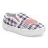 Carter's | Gray Plaid Heart Nettie Slip-On Sneaker - Girls