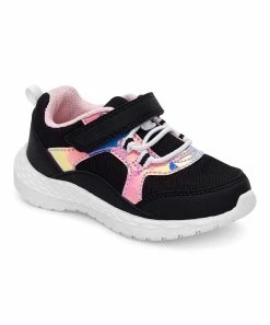 Carter's | Black & Pink Iridescent Sawyer Sneaker - Girls