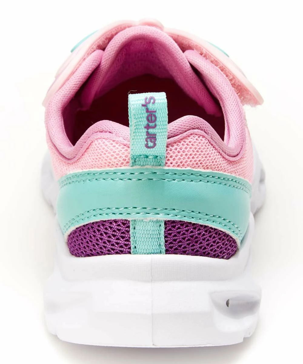 Carter's | Pink & Turquoise Butterfly Hug Light-Up Sneaker - Girls - Image 3