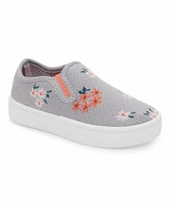 Carter's | Gray & Pink Floral Nettie Slip-On Sneaker - Girls