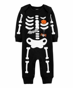 Carter's | Black & White Skeleton Playsuit - Newborn & Infant