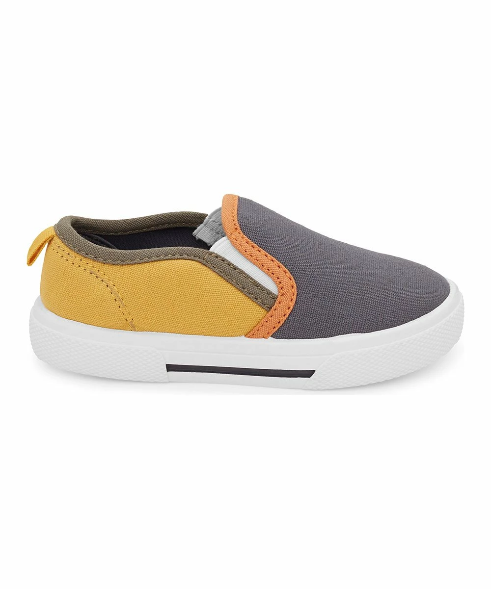 Carter's | Yellow & Gray Damon Slip-On Sneaker - Boys - Image 2