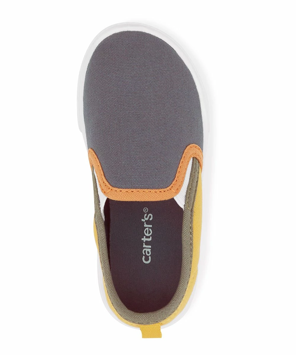 Carter's | Yellow & Gray Damon Slip-On Sneaker - Boys - Image 4