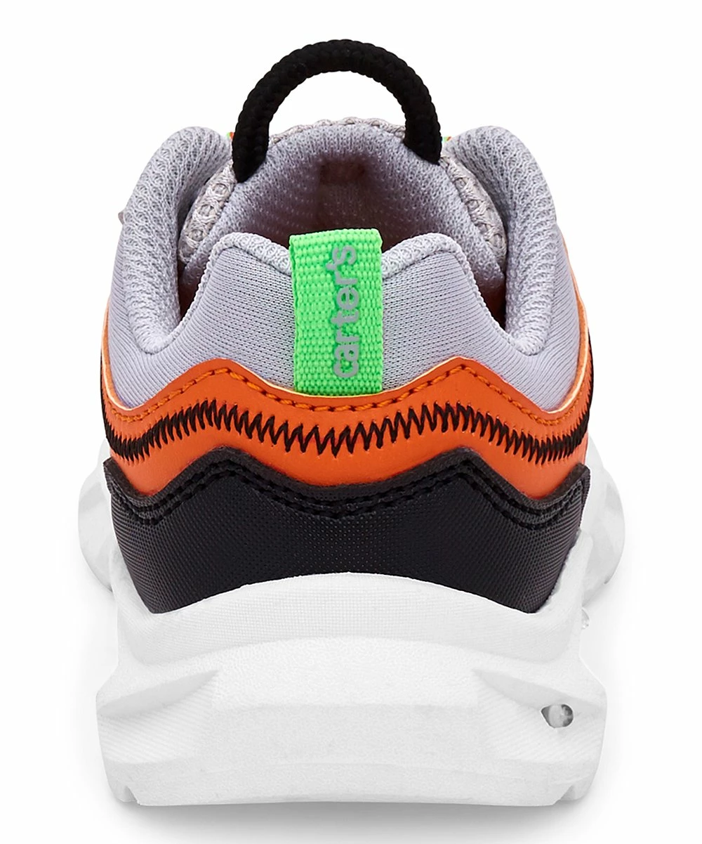 Carter's | Gray & Orange Oaker Light-Up Sneaker - Boys - Image 3
