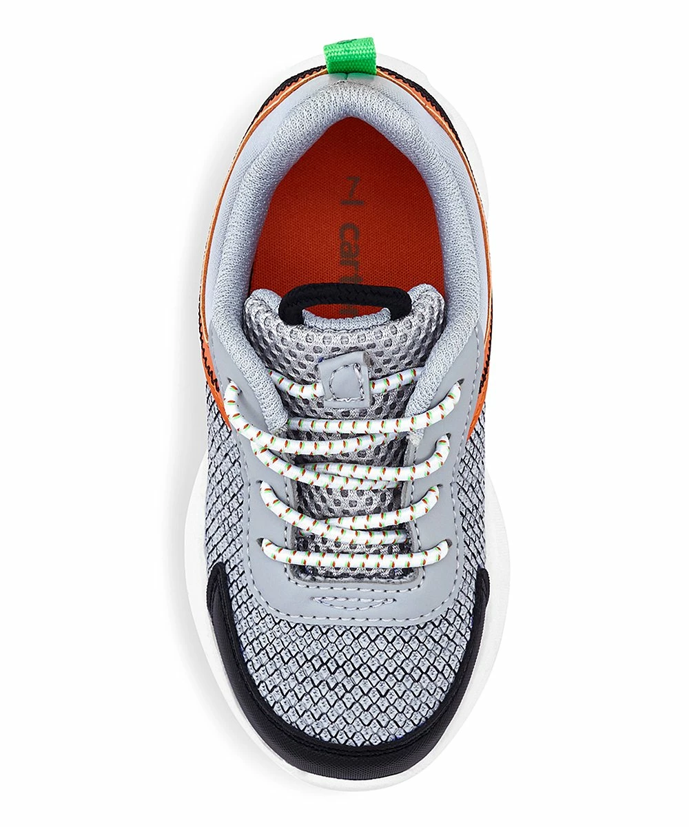 Carter's | Gray & Orange Oaker Light-Up Sneaker - Boys - Image 4
