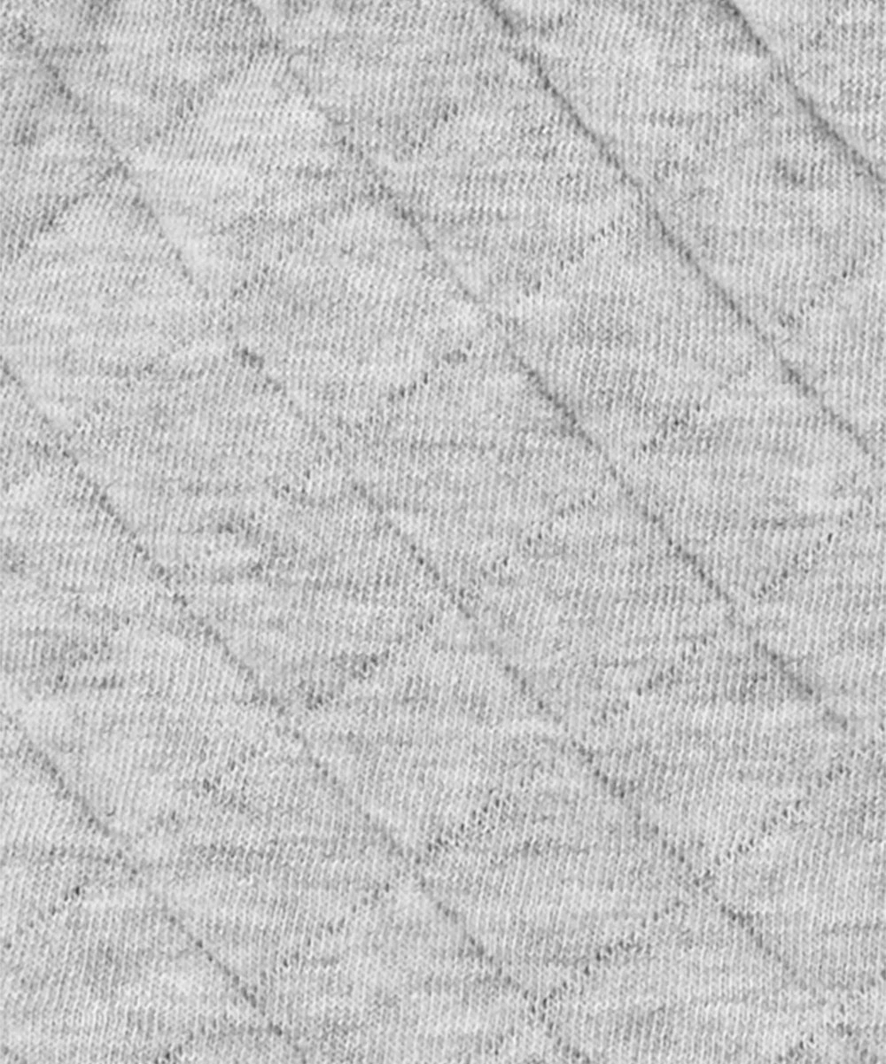 Carter's | Gray Quilted Double-Knit Zip-Up Angel-Sleeve Vest Set - Newborn & Infant - Image 2