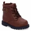 Carter's | Dark Brown Buckle-Accent Maliyah Combat Boot - Girls