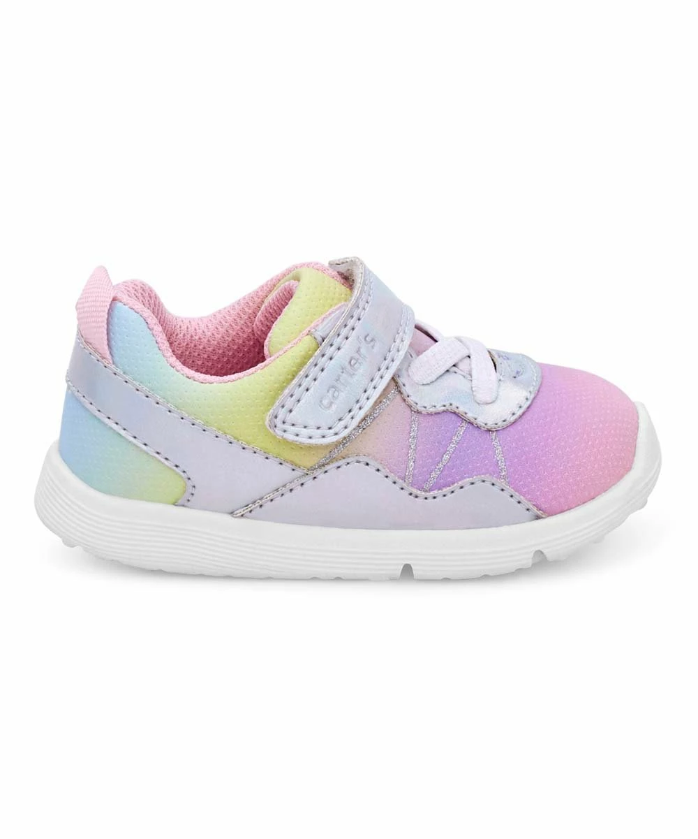 Carter's | Pink & Blue Multicolor Strap-Accent Kit Sneaker - Girls - Image 2