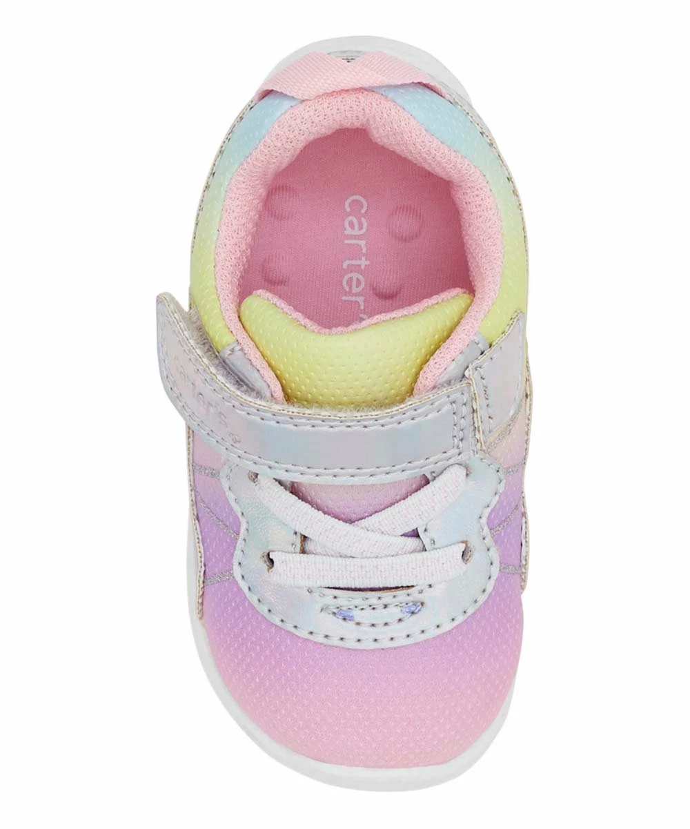 Carter's | Pink & Blue Multicolor Strap-Accent Kit Sneaker - Girls - Image 4