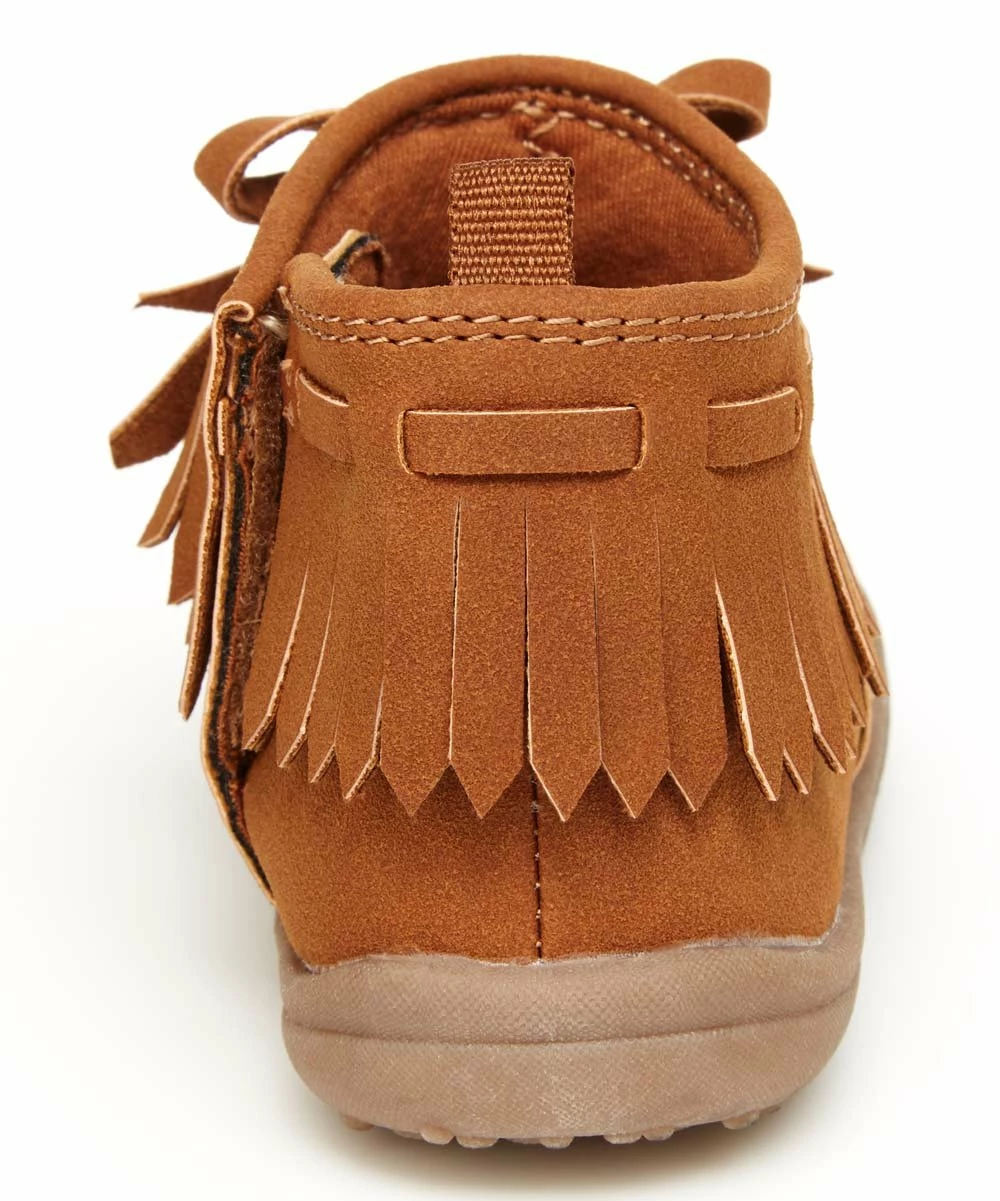 Carter's | Brown Fringe-Accent Camber Boot - Girls - Image 3