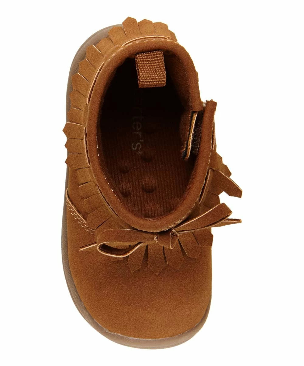 Carter's | Brown Fringe-Accent Camber Boot - Girls - Image 4