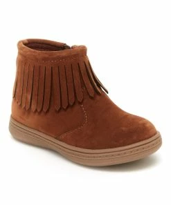 Carter's | Brown Fringe-Accent Hena Ankle Boot - Girls