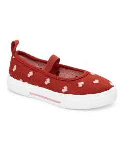 Carter's | Burgundy Hearts Rosa Slip-On Sneaker - Girls