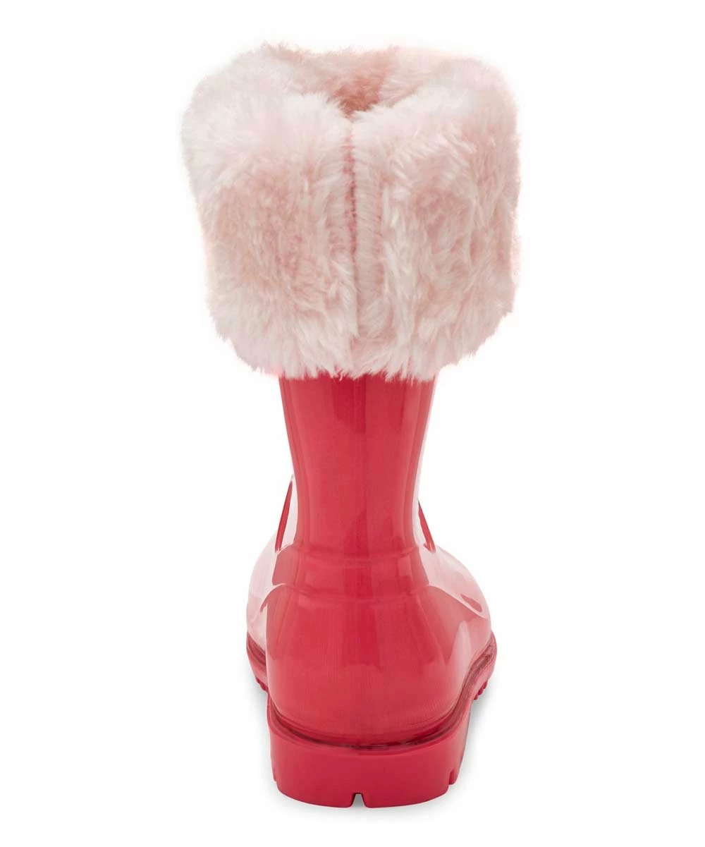 Carter's | Pink Fuzzy Adley Rain Boot - Girls - Image 3