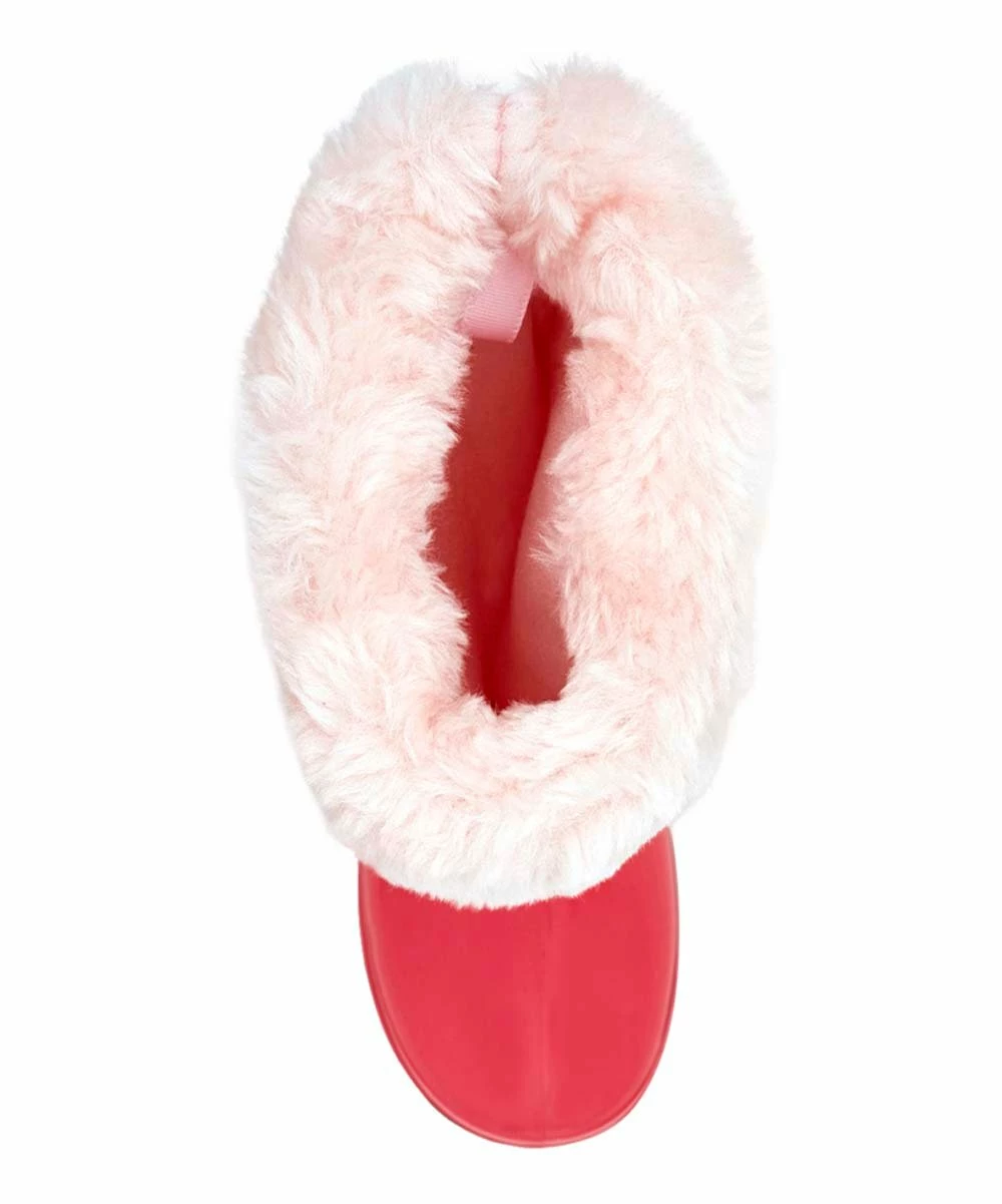 Carter's | Pink Fuzzy Adley Rain Boot - Girls - Image 4
