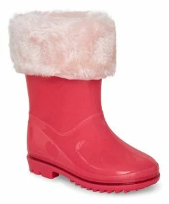 Carter's | Pink Fuzzy Adley Rain Boot - Girls
