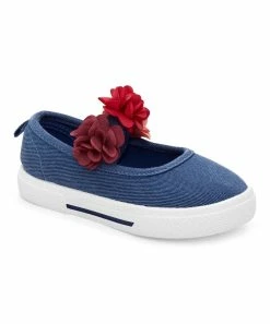 Carter's | Blue & Red Flower Rosa Slip-On Sneaker - Girls