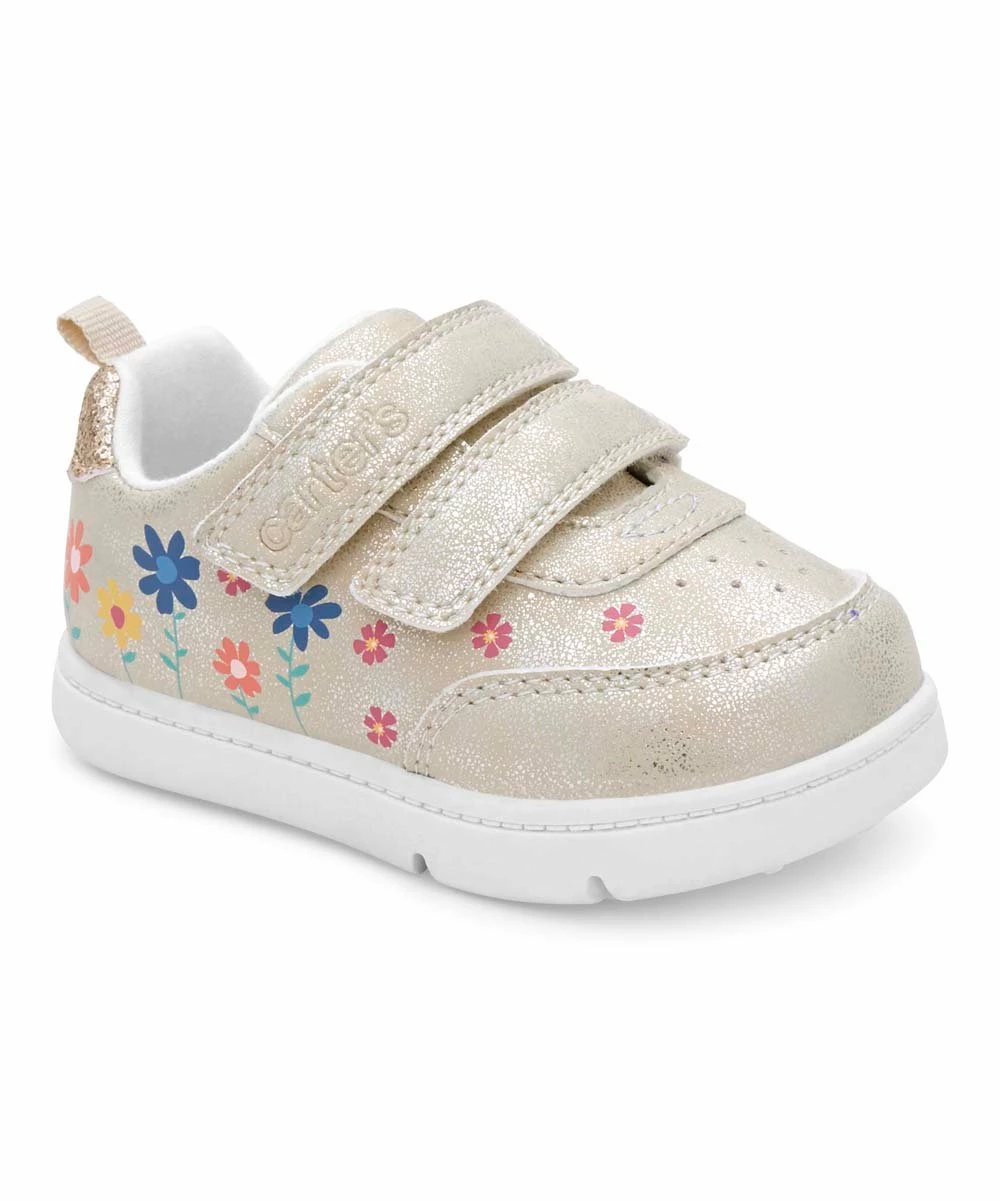Carter's | Gold Glitter Floral Neo Sneaker - Girls