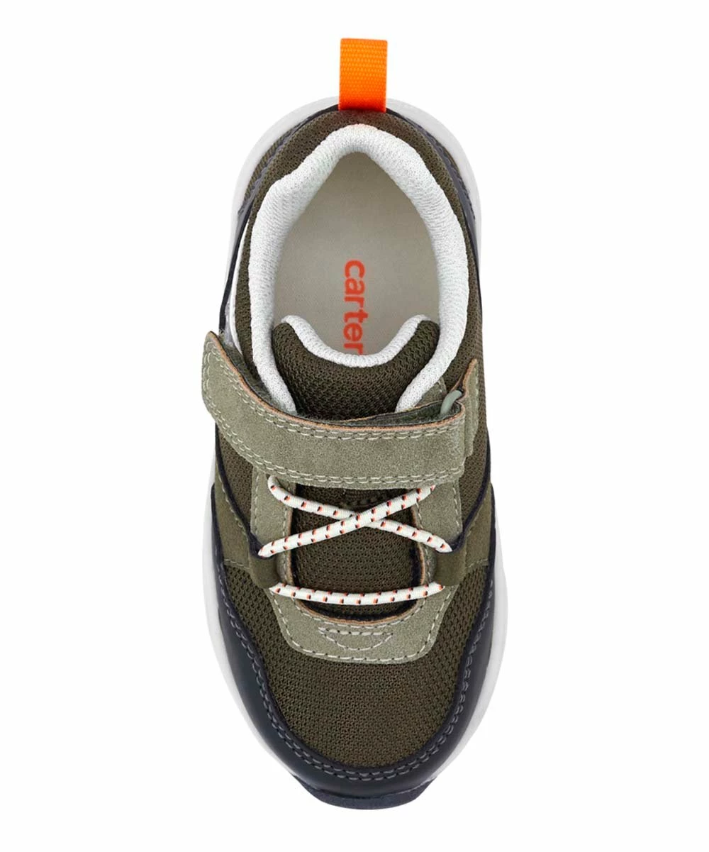 Carter's | Olive Mesh Vulcan Sneaker - Boys - Image 4