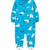 Carter's | Blue Polar Bear Long-Sleeve Footie - Newborn & Infant