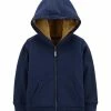 Carter's | Navy Fleece-Lined Zip-Up Hoodie - Infant