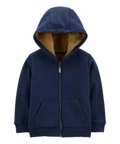 Carter's | Navy Fleece-Lined Zip-Up Hoodie - Infant